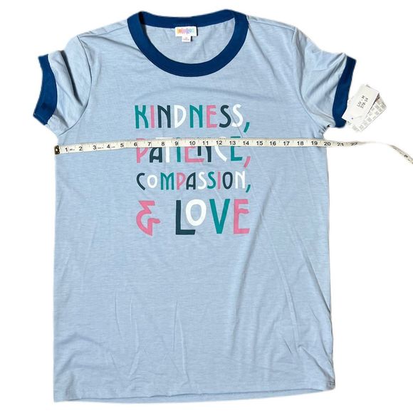 NWT M T-shirt Kindness, LuLaRoe Liv - Picture 4 of 6